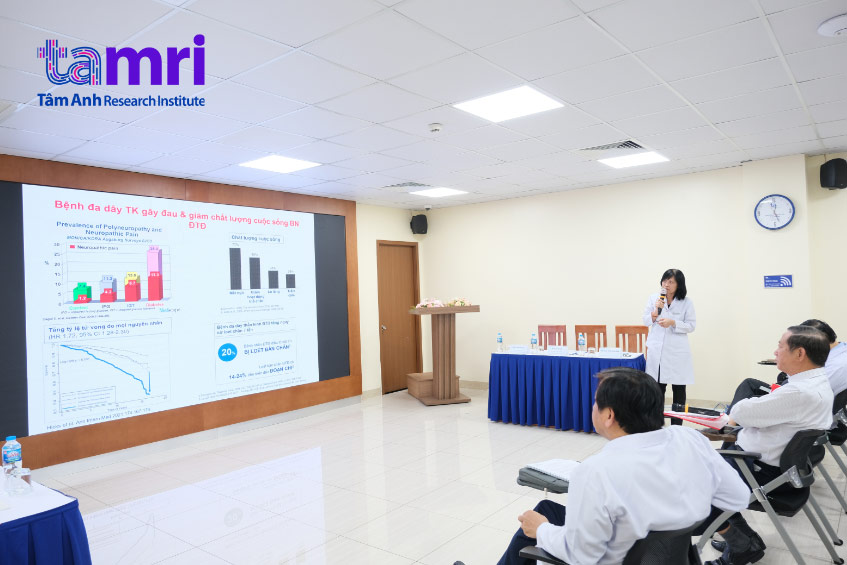 Tran Thanh Thuy, MD, shared clinical case studies illustrating both painless and painful presentations of DPN