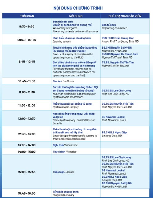 seminar agenda