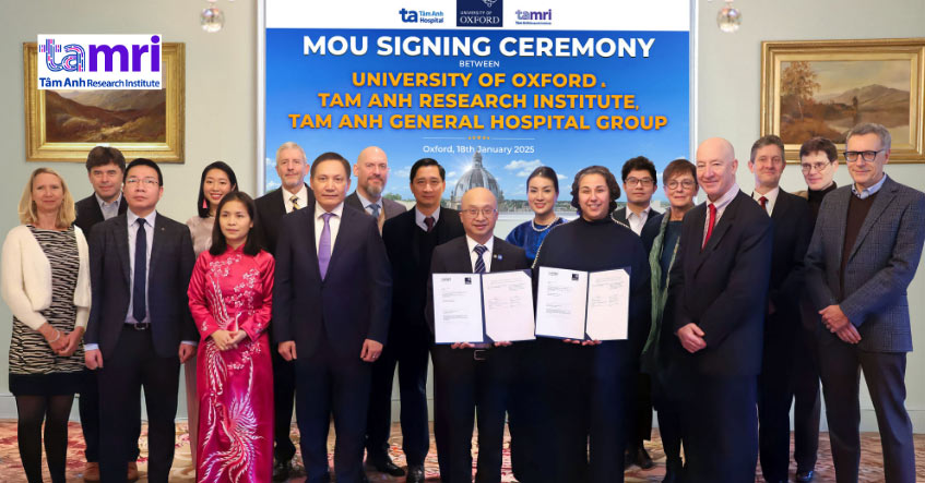 Viện Nghiên cứu, hệ thống BV Tâm Anh ký hợp tác song phương với Đại học Oxford