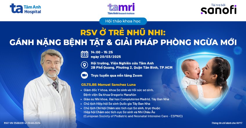Tổ chức hội thảo: “RSV ở trẻ nhũ nhi: Gánh nặng bệnh tật và giải pháp phòng ngừa mới”