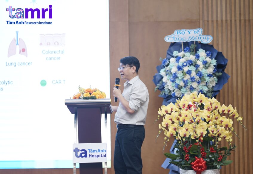 a presenter shares insights at the conference