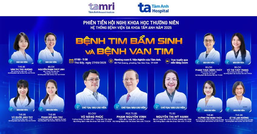 BVĐK Tâm Anh tổ chức phiên Tiền Hội nghị Khoa học thường niên 2025 về bệnh tim bẩm sinh và bệnh van tim