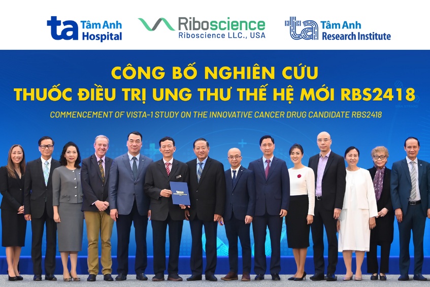 viện nghiên cứu tâm anh phối hợp bvđk tâm anh và riboscience (hoa kỳ) triển khai dự án vista-1, thử nghiệm lâm sàng pha 2 thuốc miễn dịch đường uống rbs2418 điều trị ung thư