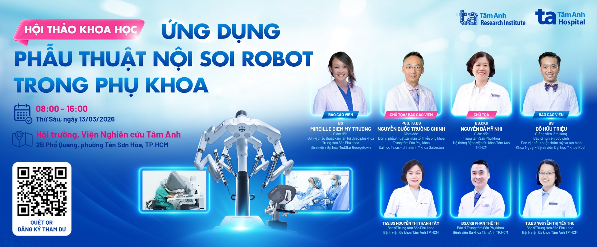 banner ứng dụng phẫu thuật nội soi robot trong phụ khoa bản pc