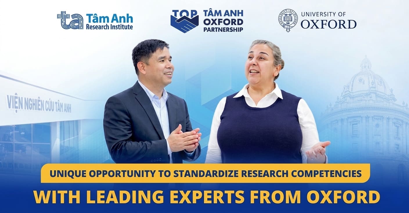 Don’t miss the research design and data management courses with Oxford faculty at Tam Anh