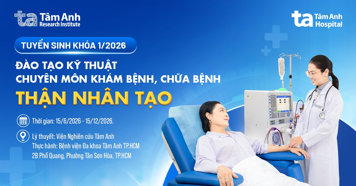 Tuyển sinh khóa đào tạo chứng chỉ kỹ thuật chuyên môn khám bệnh, chữa bệnh “Thận nhân tạo”