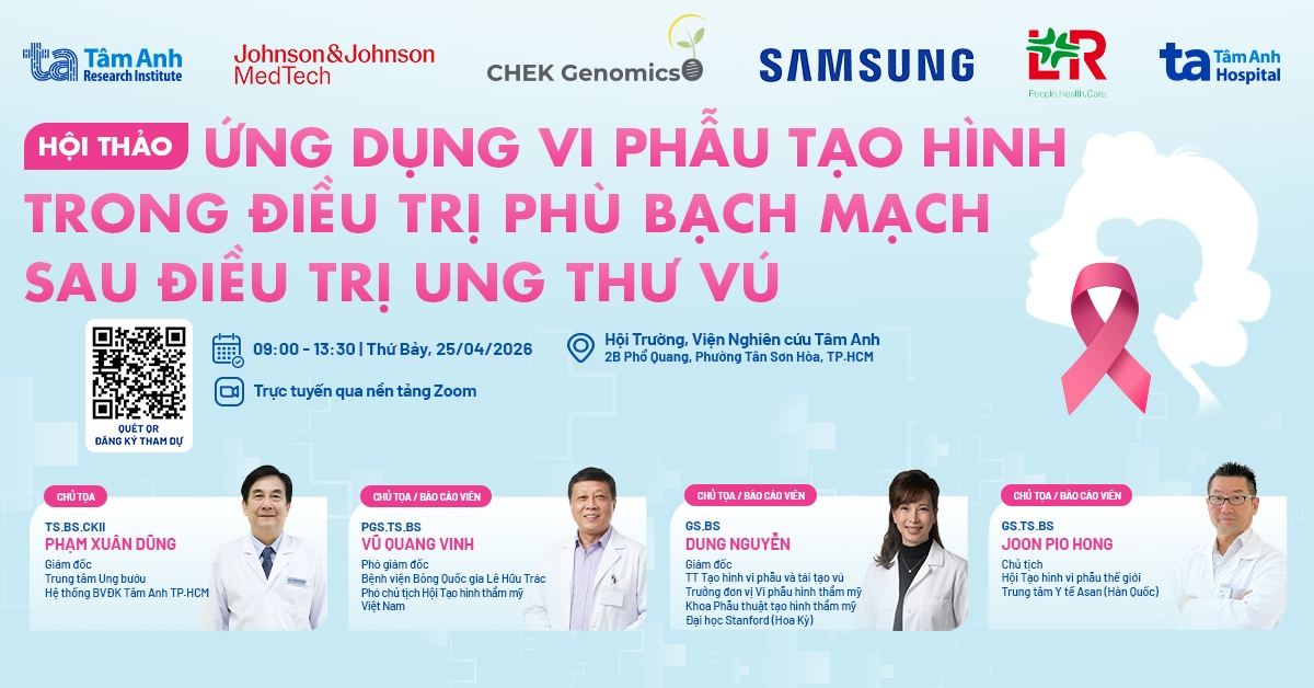 Ứng dụng vi phẫu tạo hình trong điều trị phù bạch mạch sau điều trị ung thư vú