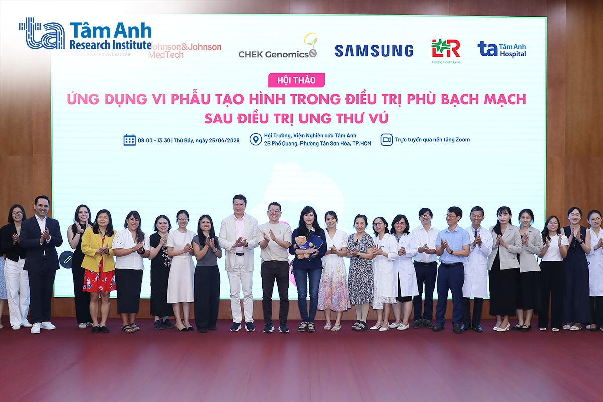 Hội thảo “Ứng dụng vi phẫu tạo hình trong điều trị phù bạch mạch sau điều trị ung thư vú” diễn ra ngày 25/4 với sự tham gia của các chuyên gia hàng đầu trong nước và quốc tế