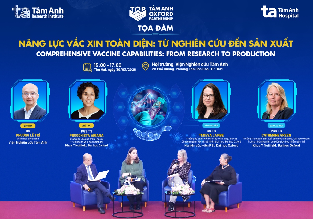 oxford and tam anh experts discussed vaccine innovation, march 30, 2026