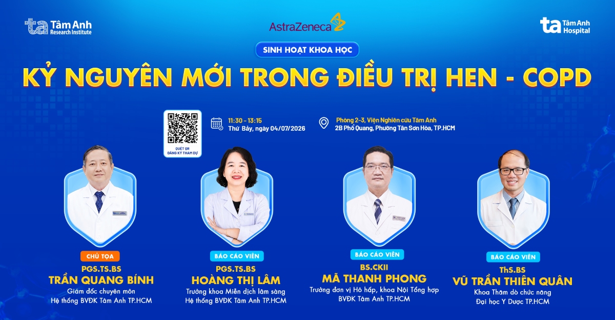 Sinh hoạt khoa học: Kỷ nguyên mới trong điều trị Hen – COPD