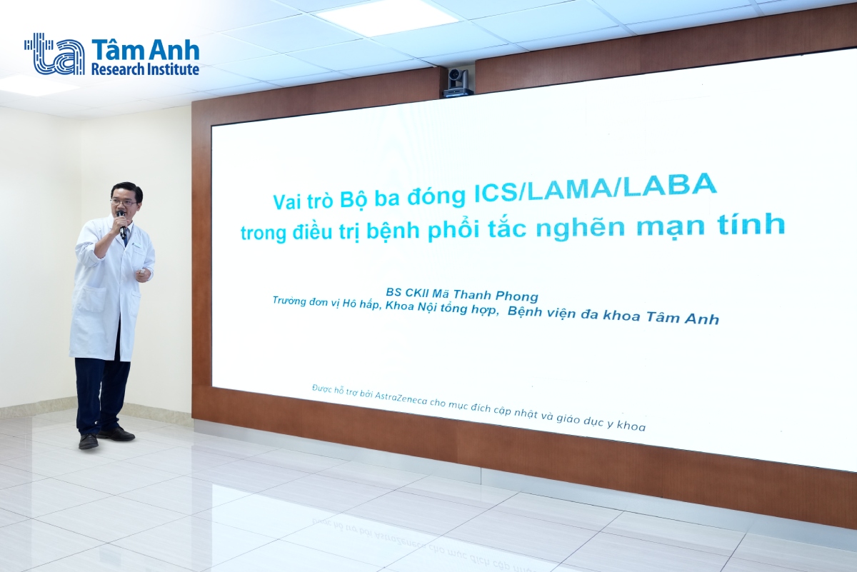 BS.CKII Mã Thanh Phong chia sẻ về cách kiểm soát các đợt cấp cho bệnh nhân COPD