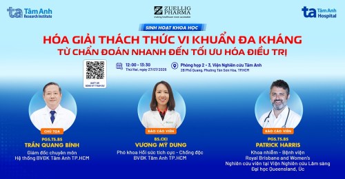Sinh hoạt khoa học “Hóa giải thách thức vi khuẩn đa kháng: Từ chẩn đoán nhanh đến tối ưu hóa điều trị”