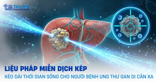Liệu pháp miễn dịch kép kéo dài thời gian sống cho người bệnh ung thư biểu mô tế bào gan không thể phẫu thuật