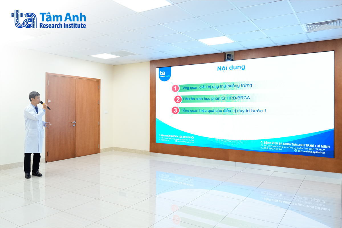 Trình bày HRD, BRCA và điều trị duy trì bước một