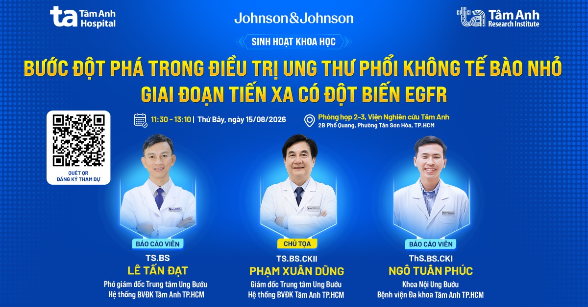Bước đột phá trong điều trị ung thư phổi không tế bào nhỏ giai đoạn tiến xa có đột biến EGFR
