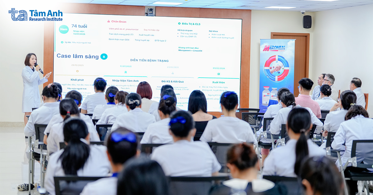 Dr. Vuong My Dung presents the current situation of multidrug-resistant bacteria in the ICU, challenges in antibiotic selection, and treatment optimization strategies based on resistance mechanisms