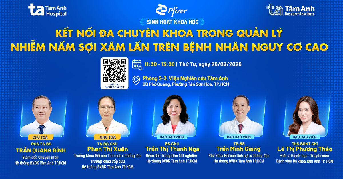 Sinh hoạt khoa học “Kết nối đa chuyên khoa trong quản lý nhiễm nấm sợi xâm lấn trên bệnh nhân nguy cơ cao”