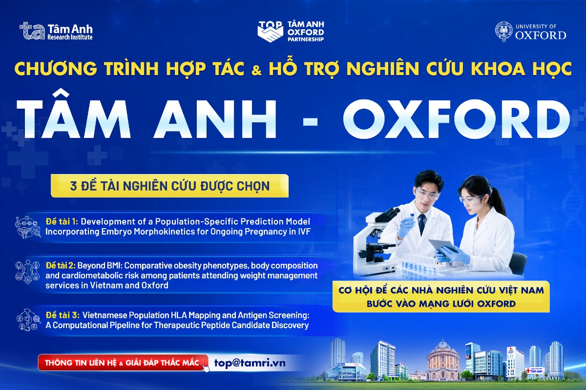 viện nghiên cứu tam anh công bố 3 đề tài y khoa xuất sắc
