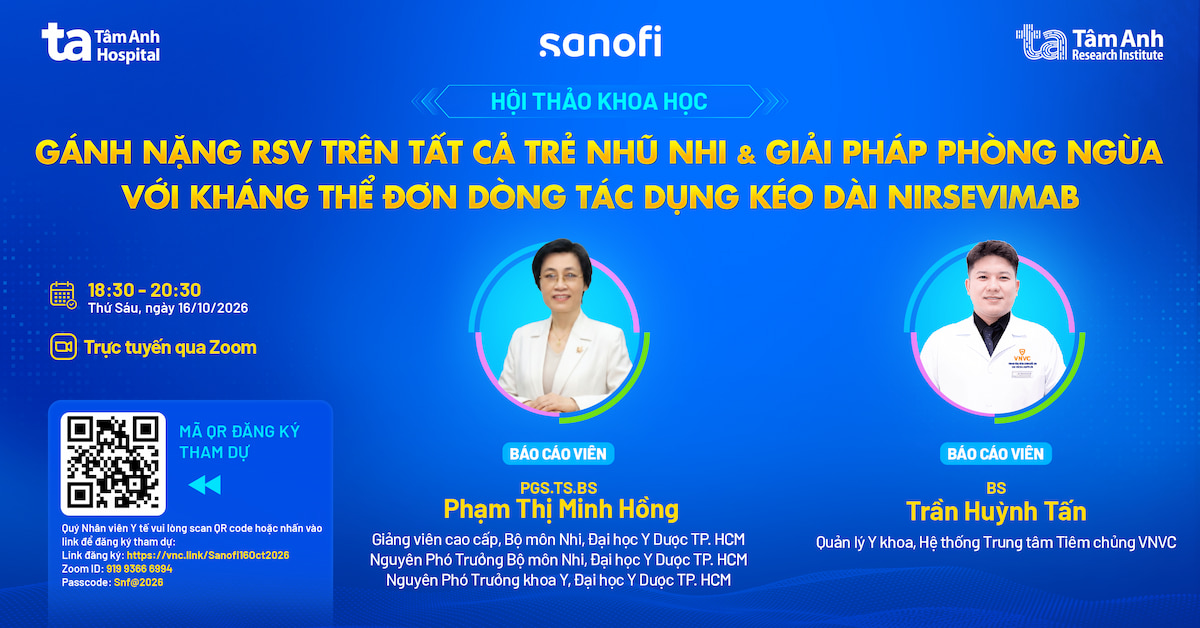Hội thảo khoa học: Giải pháp phòng ngừa RSV cho trẻ nhũ nhi với tác dụng kéo dài