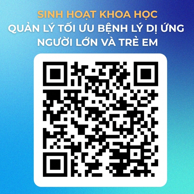 qr sinh hoạt khoa học quản lý tối ưu bệnh lý dị ứng người lớn và trẻ em