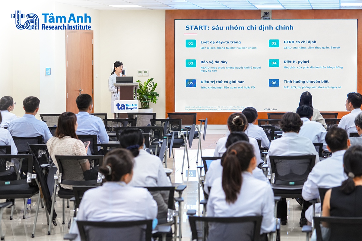 ThS.BS.CKII Lê Thanh Quỳnh Ngân nhấn mạnh hiệu quả của PPI phụ thuộc vào chỉ định, liều lượng và cách sử dụng