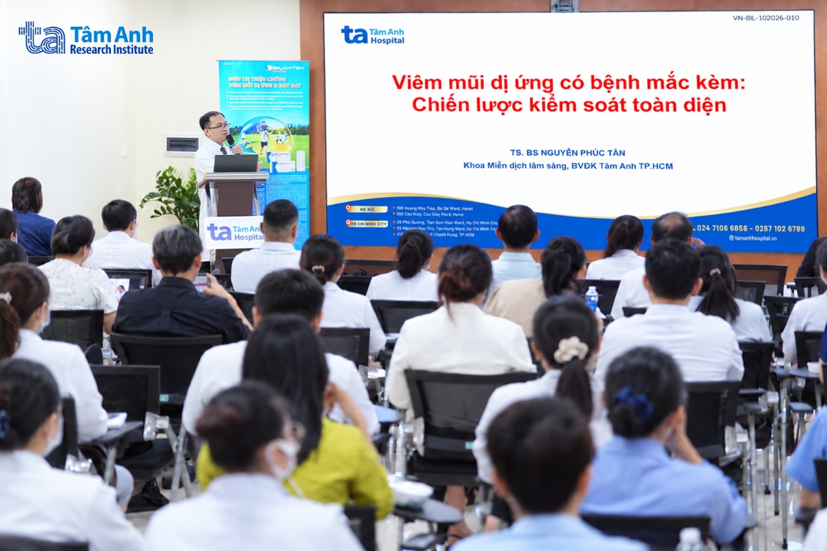 TS.BS Nguyễn Phúc Tân chia sẻ cách kiểm soát viêm mũi dị ứng có bệnh mắc kèm